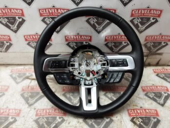 2015-2019 Ford Mustang GT OEM Steering Wheel Assembly Manual Black Leather w/ Controls FR3Z-3600-AD