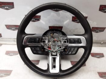 2015-2019 Ford Mustang GT OEM Steering Wheel Assembly Manual Black Leather w/ Controls FR3Z-3600-AD