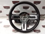 2015-2019 Ford Mustang GT OEM Steering Wheel Assembly Manual Black Leather w/ Controls FR3Z-3600-AD